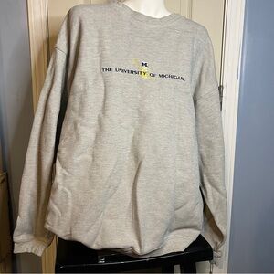 Vintage University Of Michigan Jansport Pullover Crewneck Sweatshirt Size XL